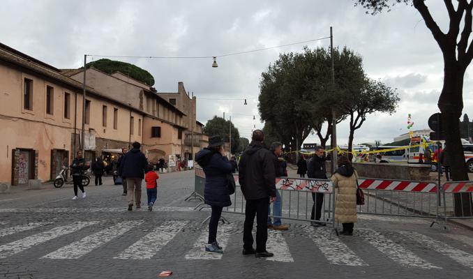 L'incorcio tra via dei Cerchi e via san Teodoro