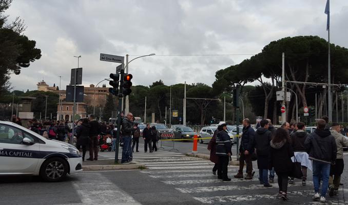 L'incrocio tra Viale Aventino e via del Circo Massimo